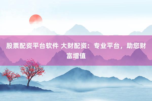 股票配资平台软件 大财配资：专业平台，助您财富增值