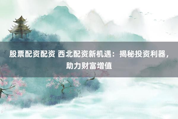 股票配资配资 西北配资新机遇：揭秘投资利器，助力财富增值