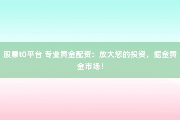 股票t0平台 专业黄金配资：放大您的投资，掘金黄金市场！