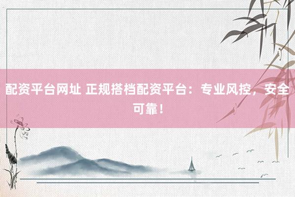 配资平台网址 正规搭档配资平台：专业风控，安全可靠！