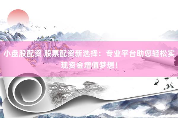 小盘股配资 股票配资新选择：专业平台助您轻松实现资金增值梦想！