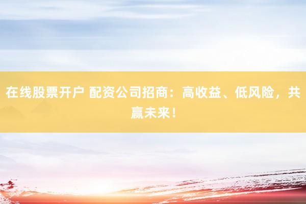 在线股票开户 配资公司招商：高收益、低风险，共赢未来！